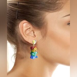 Betsey Johnson Gummy Bear Drop Earrings